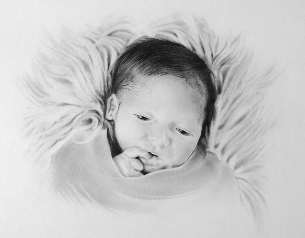 Graphite on paper, 2018, by Cristina Perneta, Private collection